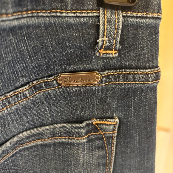 Kancan EUC Women's Dark Wash Eliza Distressed High Rise Ankle Skinny Jeans 3/25 - Picture 4 of 7